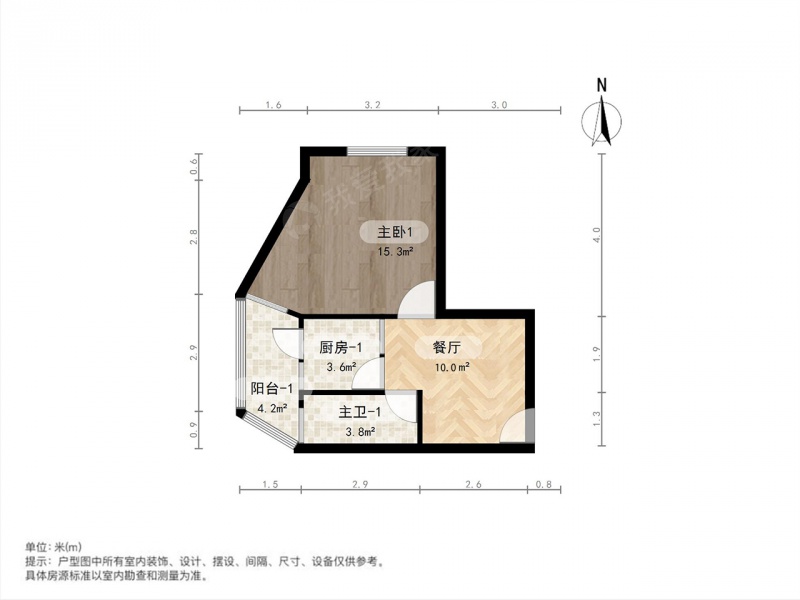五里桥 · 斜土路723弄 · 2室 · 1厅二手房