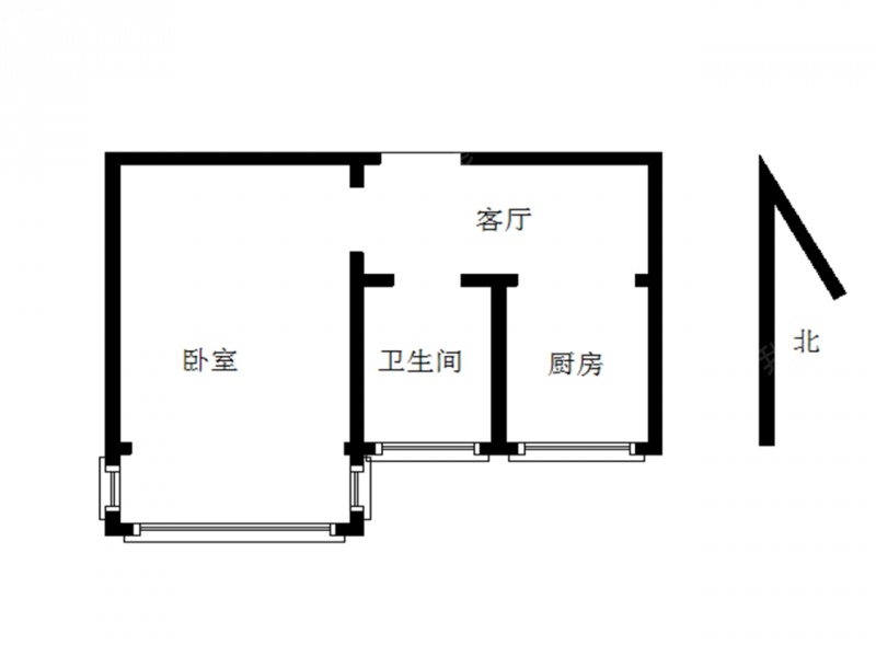 龙江 · 银城花园北片 · 1室 · 1厅