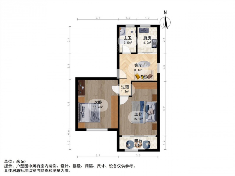 南京我爱我家锁金村 · 板仓街 · 2室 · 1厅第9张图