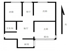 南京我爱我家光华门 · 扇骨里 · 3室 · 1厅