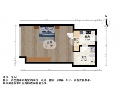 南京我爱我家六合区卸甲甸瑞凯国际1室0厅