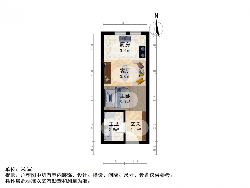 南京我爱我家东方万汇尊邸 精品小户型公寓 带燃气 民用水电第8张图