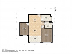 南京我爱我家奥体新城 · 仁恒绿洲新岛江枫园 · 2室 · 1厅