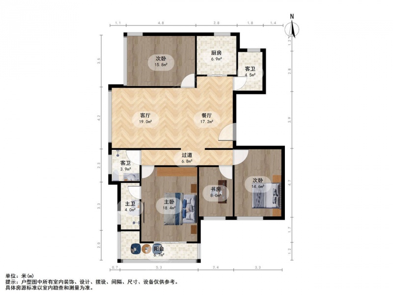 南京我爱我家建宁路 · 锦绣华府北苑 · 4室 · 2厅第18张图