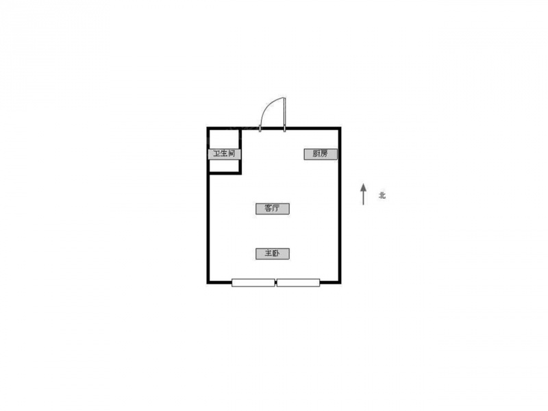 高新 · 招商兰溪谷公寓 · 1室 · 1厅