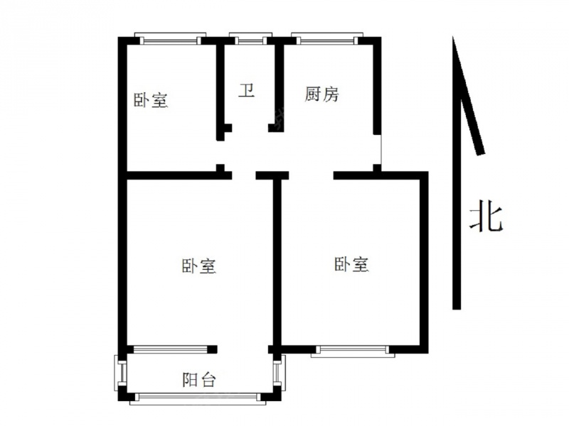 三牌楼大桥南路 建宁路 安乐村 双南一北 户型方正 采光好二手房