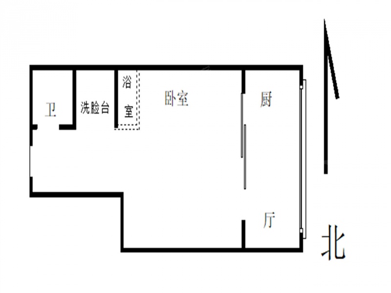 南京我爱我家江东新城建邺吾悦广场1室1厅第7张图