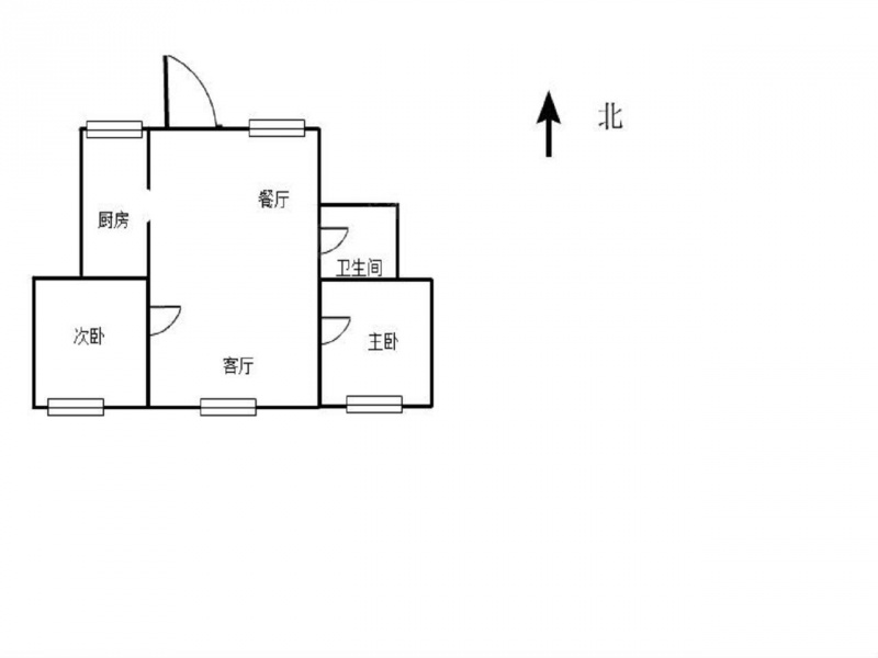 南京我爱我家江浦明发新城中心2室1厅第9张图