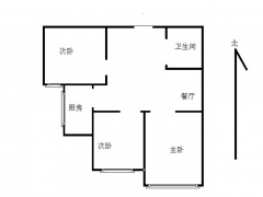 南京我爱我家建邺区万达广场万达东坊-住宅3室1厅