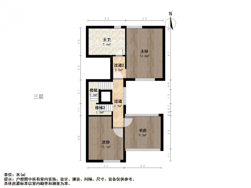 苏州我爱我家新上，云水谣，四层联排，带花园，带露台，看房方便，诚心出售第34张图