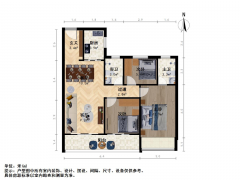 苏州我爱我家整租·活力岛·悦茏雅苑·3室