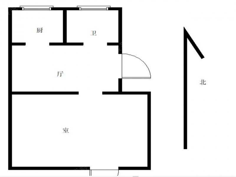 整租·汉中门·建威公寓·1室租房