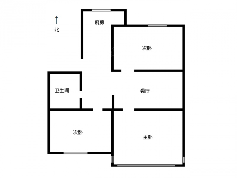 大桥南路·栅栏门铁路埂·3室·1厅