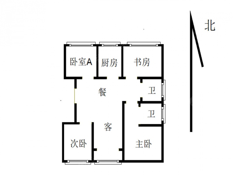 南京我爱我家誉峰苑 四室二厅 精装修 中间位置 视野好 仙林 南外第17张图