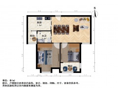 南京我爱我家江宁区百家湖悦恒君铂2室1厅