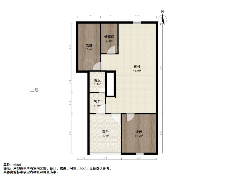 南京我爱我家南理工旁光华路商品房阁楼不算面积带露台实用面积近200平第20张图