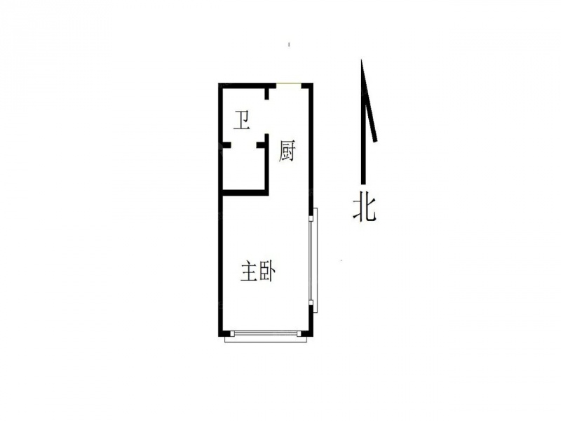 南京我爱我家岔路口 · 万科都荟天地 · 1室 · 1厅第1张图