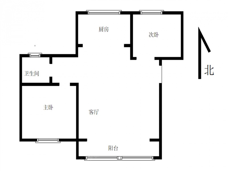 南京我爱我家栖霞区仙林湖彩虹城2室1厅第1张图