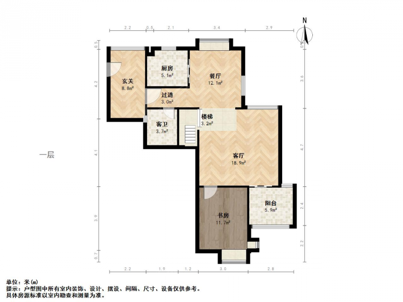 东方天郡东区三室二厅叠加别墅 家电家具齐全有墙暖二手房