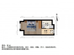 南京我爱我家栖霞区仙林湖万达茂中心1室1厅