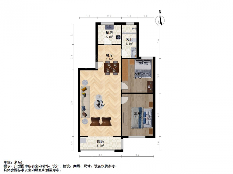 南京我爱我家同心佳园 中间楼层 自住装修 交通生活便利 诚售第11张图