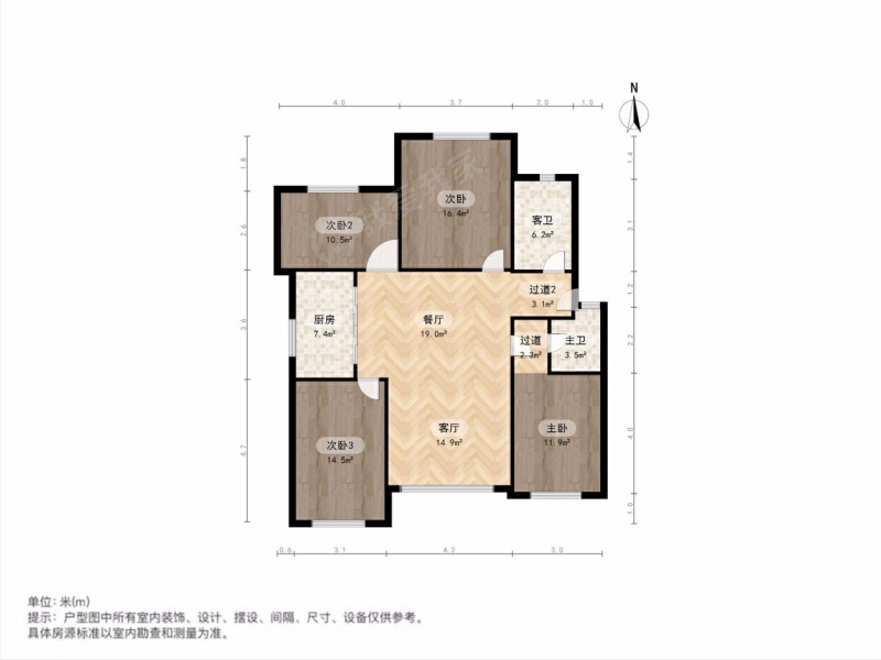 南京我爱我家清江花苑明月园，新上4房。第16张图