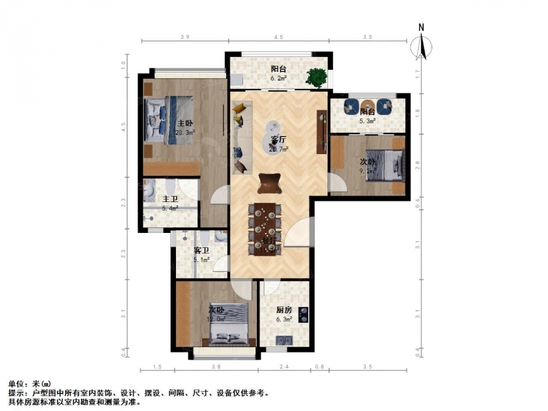 顶山 · 悦辰府 · 3室 · 1厅