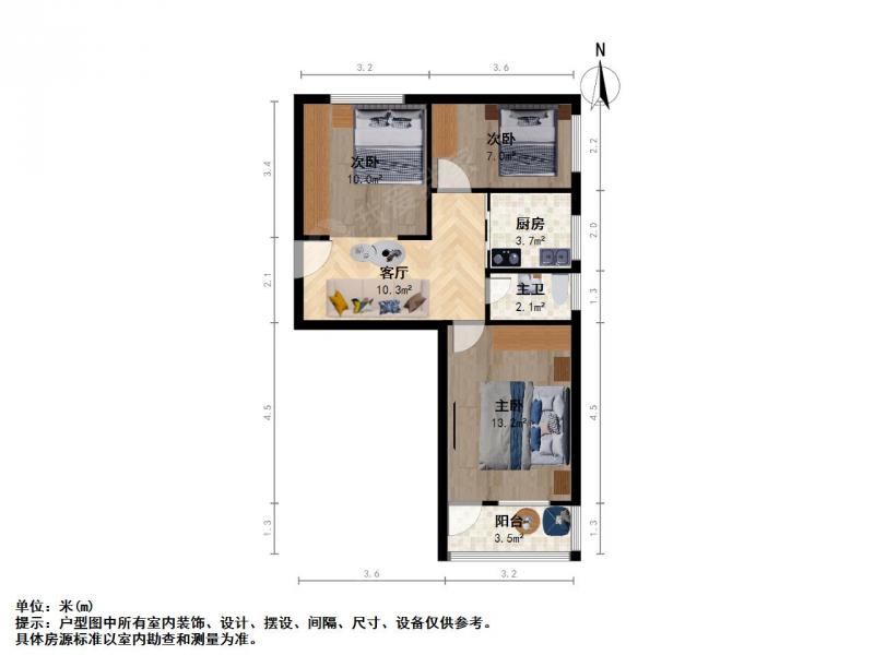 南京我爱我家佛心桥 三室一厅第12张图