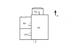 天津我爱我家新上向阳路街锦园东里1室1厅，带装修有电梯，看房方便