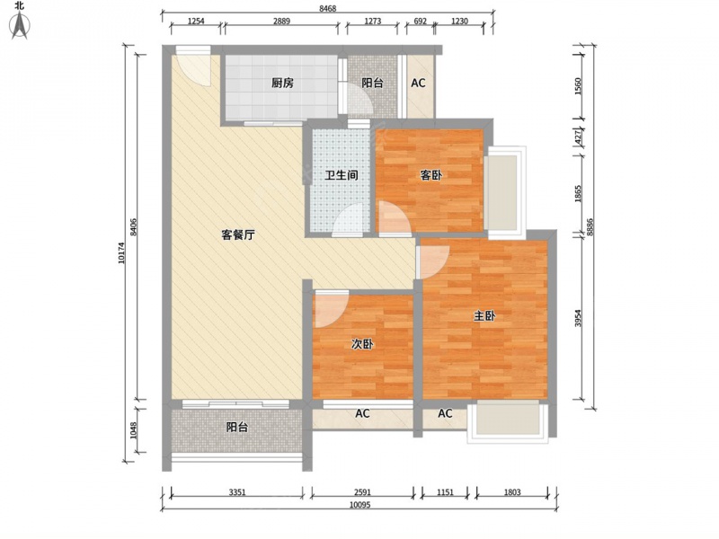 太原我爱我家整租·迎泽周边·东峰路东山雅居·3室第9张图