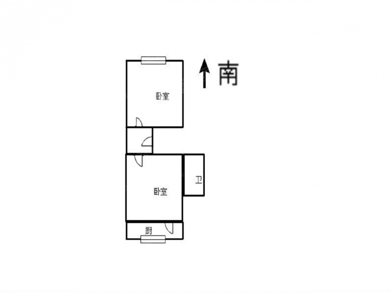 整租 · 越秀路街 · 七建大楼 · 2室1厅