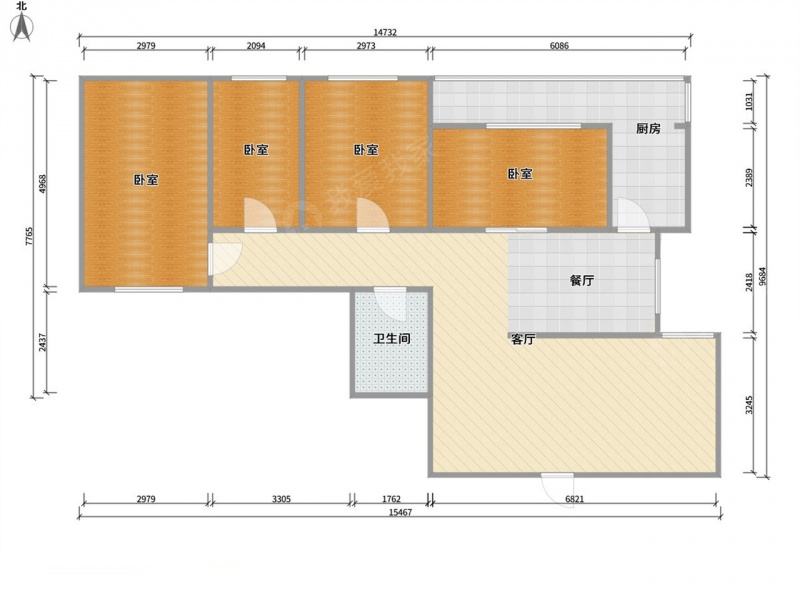 太原我爱我家整租·滨河西路·望景路滨河花苑·3室第15张图