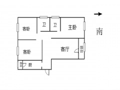 天津我爱我家整租 · 万新街 · 海晟园 · 3室1厅