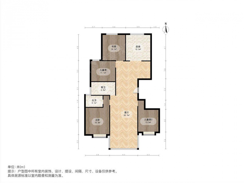 太原我爱我家南中环西街 · 南中环阳光汾河湾 · 4室 · 2厅第17张图