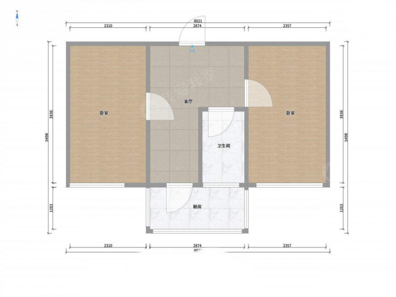 太原我爱我家万柏林千峰北路兴华街兴华南小区梅园2室1厅第9张图