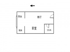 天津我爱我家中山门凯旋广场 1室1厅 商水商电 公寓式住房  东西齐