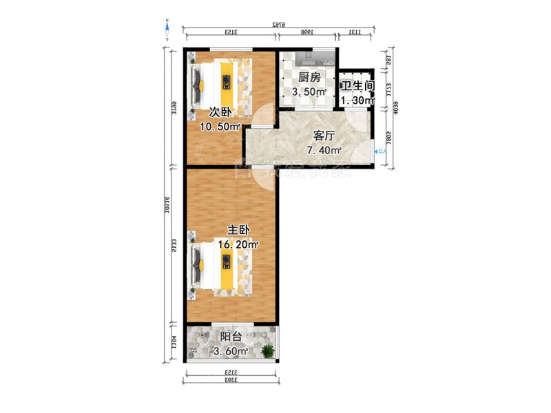 整租·江都路街·乐山里·2室·1厅