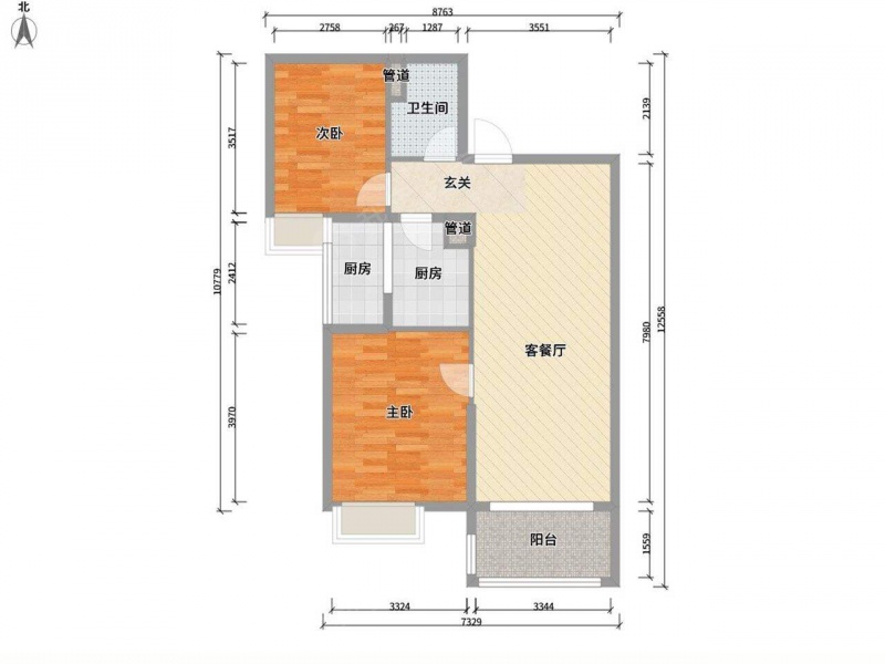 太原我爱我家亲贤街昌盛双喜城二室一厅第10张图