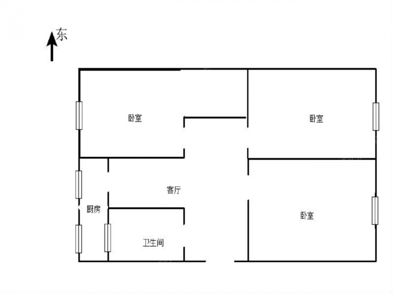 唐口街 · 卫国道97号 · 3室 · 1厅