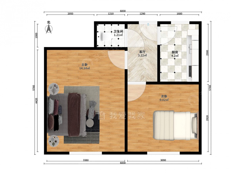 大直沽街 · 和进里 · 2室 · 1厅二手房