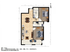 太原我爱我家龙城公园 · 龙城大街龙城壹号 · 2室 · 2厅，中间楼层