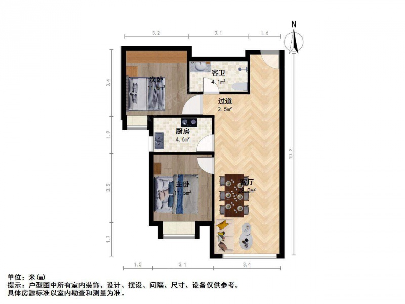 太原我爱我家西中环保利百合2居第1张图