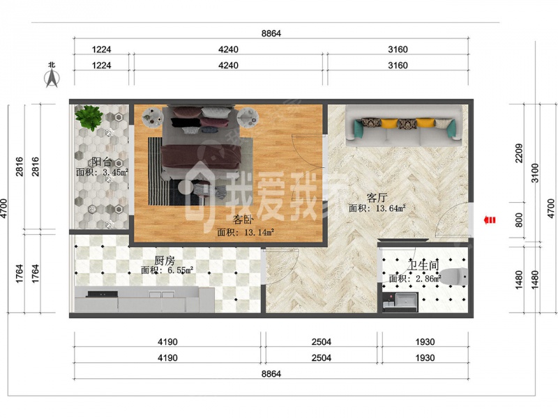 天津我爱我家河东区大直沽街汇贤里 精装修 企业产 诚意出售第8张图