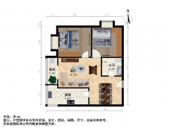 太原我爱我家北沙河快速路，泰享里旁，金林家园，精装两居室，户型方正