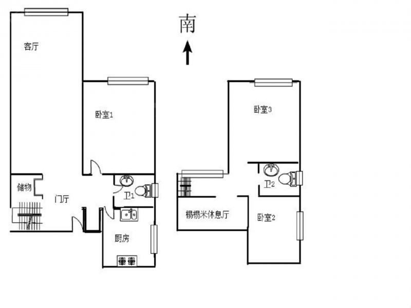河北区新开河街荣都公寓3室2厅