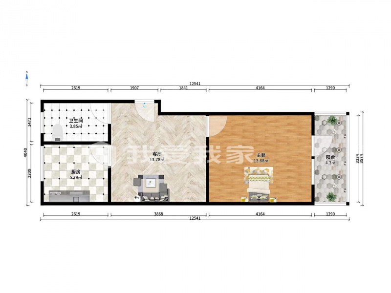 天津我爱我家景湖里，三楼、东西一室，私产能贷款，临近地铁，交通方便第8张图