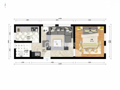 天津我爱我家陈塘庄街四信公寓1室1厅