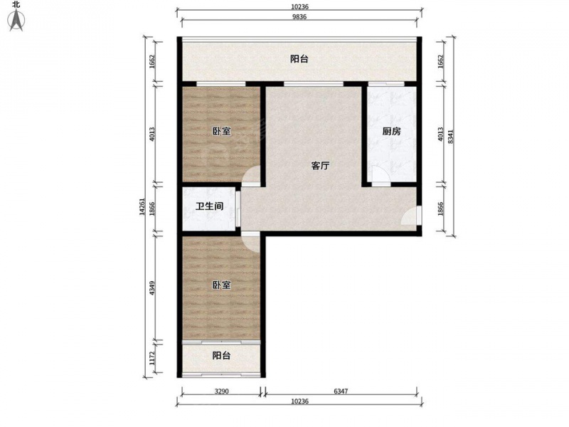 太原我爱我家对太师三主校 长治路学府街 电建二公司社区二室一厅第11张图