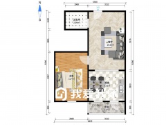 天津我爱我家北辰区 天穆镇桃香园 1室1厅