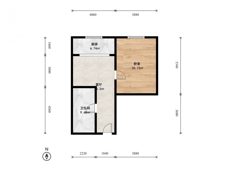 整租·大王庄街·十二经路十六号院·1室·1厅